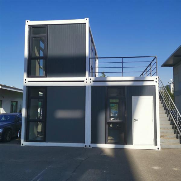 Casa de 2 quartos em contêiner à prova de fogo