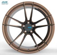 De pouco peso feito sob encomenda do tampão forjado roda 17 a pintura de bronze da polegada PCD 5x108