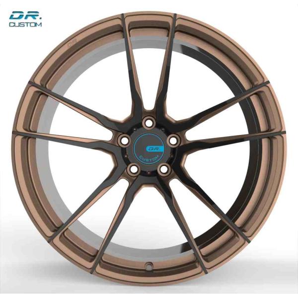 Léger fait sur commande de chapeau forgé roule 17 la peinture en bronze de pouce