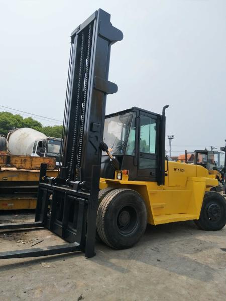 16 T Used Diesel Hyster Used Diesel Forklift Truck 2275 Mm Drive Tread Width