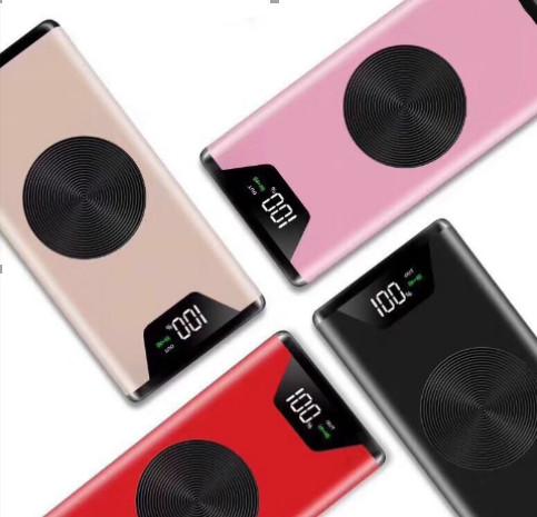 Customized Aluminum Fast Charge 10000mAh Polymer Lithium Battery Wireless Charging Mobile Power Bank