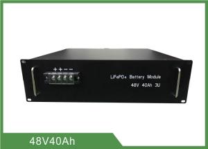 Cremalheira da bateria 48V 40Ah 3U das telecomunicações do fosfato do ferro do l