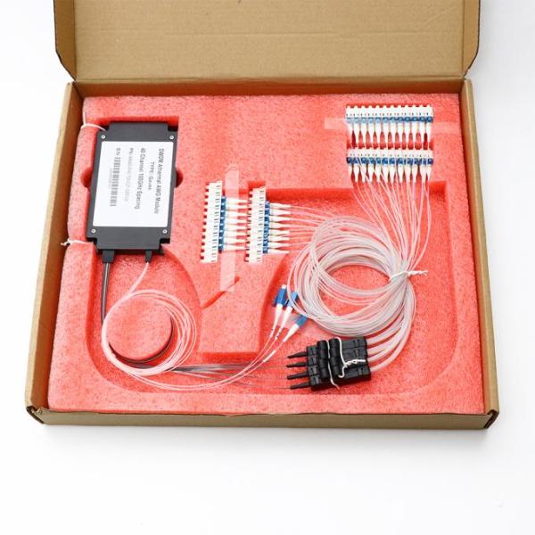 40 CH 100GHz Athermal AAWG DWDM Module Flat Top Gaussian Filter