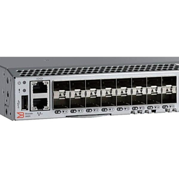 NO Private Mold Brocade G620 24 Port 64 Port Active 32G Dual Power Fiber Optic Switch