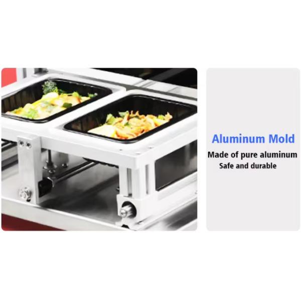 Food Preservation Master Hot Meal Tray Sealing Machine Fast Food Tray Lunch Box Sealing Packaging Machine