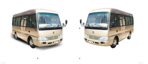 RHD 19 Seater Mini Bus 4.3T Rear Axle , Diesel Coaster Mini Bus Energy Saving