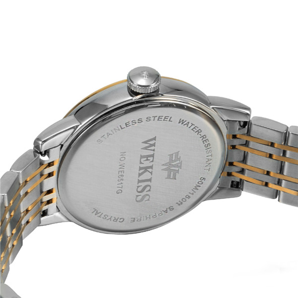 PVD-Coated Gold And Silver Two-Tone Quartz Watch