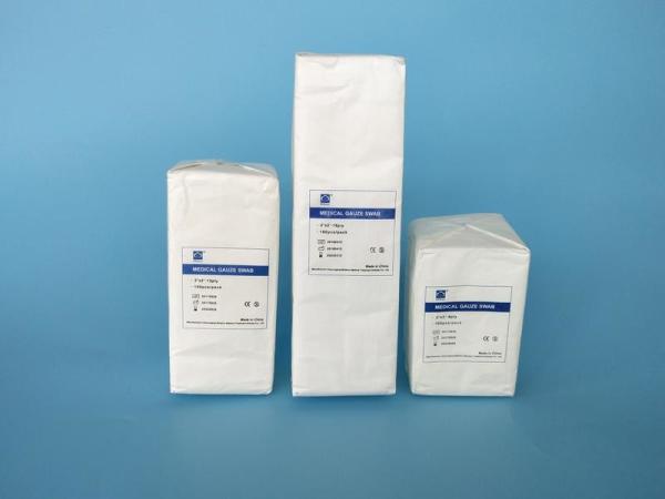 Éponge de gaze Éponge de gaze OEM Éponge médicale stérile en couche d'éponge 10x10 cm Compresse en coton jetable