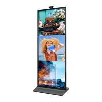 Écran tactile Grand angle de vue Plancher debout Écran de barre de 75 pouces avec caméra de microphone