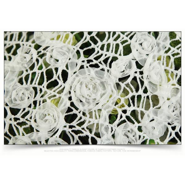 2018 Summer Newest Style Rope Embroidery Fabric 140cm wide for wedding dress