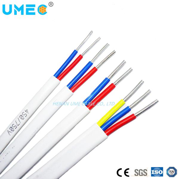 Cable elétrico de cobre plano isolado de PVC com fio gêmeo BVVB especificado pelo cliente