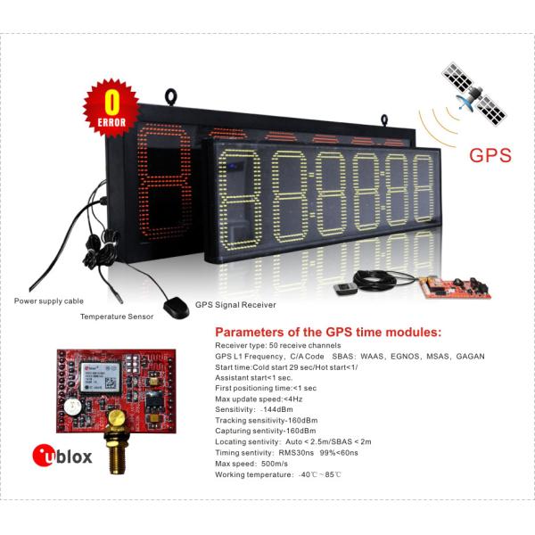 Сигналы безопасности автозаправочных станций светодиодный знак времени и температуры наружной 12 дюймов