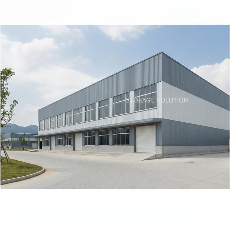 Durable 50+ Years Lifespan Prefabricated Steel Warehouse with Customized Color and Bolt/Weld Connection