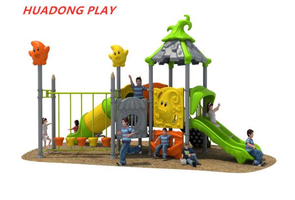 Magic House Series Outdoor Ride Kids Playground Slide Equipment For Residential Area