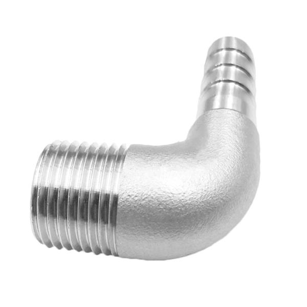 Female Connection 3/8 Hose Barb x 1/2 NPT Male 90 Degree Elbow Adapter for Home Brew