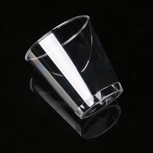FDA 1,5 oz Copas de plástico PS transparentes descartáveis para bebidas quentes e frias