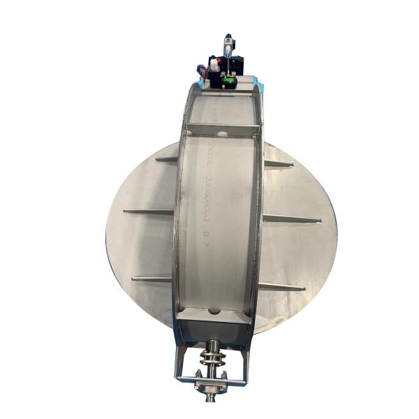 Центролинейный трубный воздушный клапан Пневматический промышленный клапан бабочки