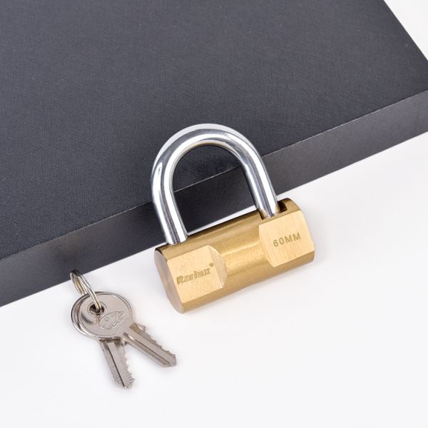 Steel Laminated Keyed Padlock with 2 Brass Keys Heavy Duty Weatherproof Outdoor Use Custom Logo