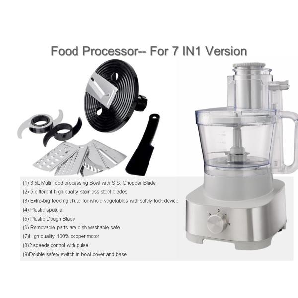 Food Preparation Stainless Steel Food Processor 1000W XL Bowl