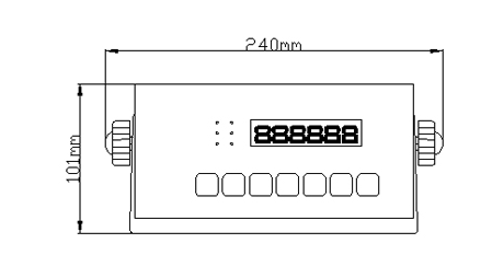 BXK315A1-8 Red-LED Weighing Indicator For Standard Applications