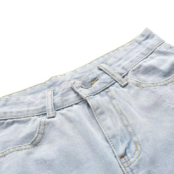 Manufactuer Customized Vintage Distressed Woman Denim Shorts
