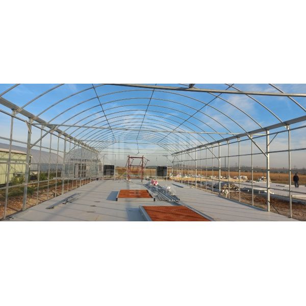 Automated Light Deprivation Greenhouse with 8mm Twin-Wall PC Board and Hot-Dip Galvanized Steel Frame Controlled by Smart PLC System