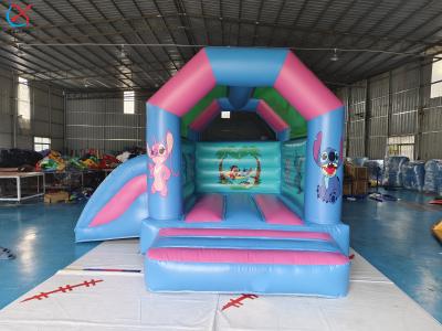 Commercial Inflatable Lilo & Stitch Bouncy House With Slide Combo