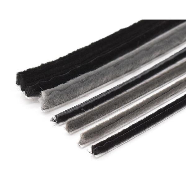 Black Water Proof Weather Stripping Brush for Sliding Windows and Doors ISO9001 Certified