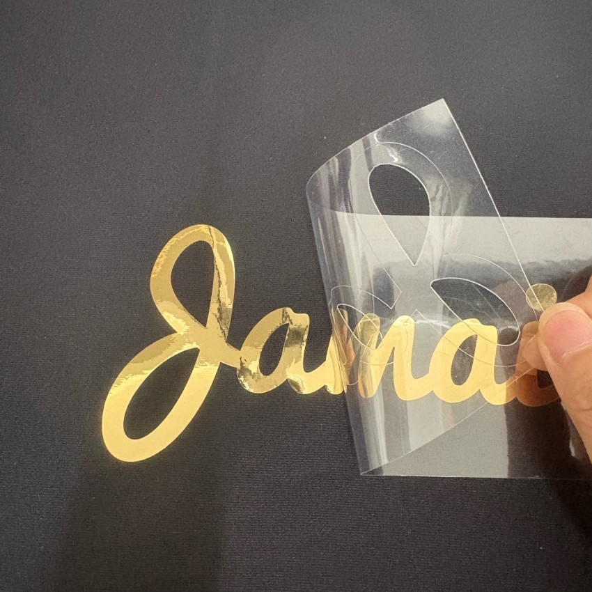 12 inch Gold HTV Iron On Heat Transfer logo for T Shirt Shoes Bags