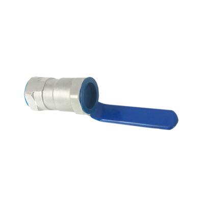 BSPT NPT Thread SS316 304 PN16 Stainless Steel one pc Valves With Lock