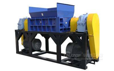 Double Shaft Shredder Machine With  Two  Wear Resistant Shredding Rollers