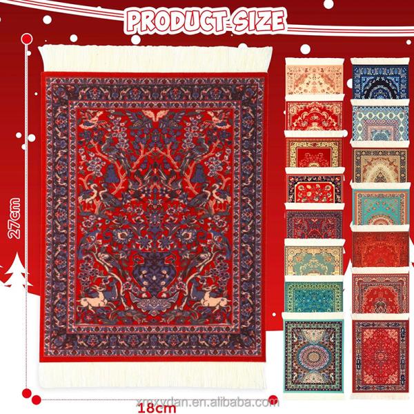 Persian Style Felt Mouse Pad Carpet Pad Coaster Computer Accessories Tassel Mouse Mat