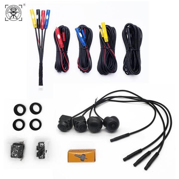 Car 360 Camera Panoramic View Right+Left+Front+Rear Side View Camera for Android Night Vision Car Radio for Toyota Camry