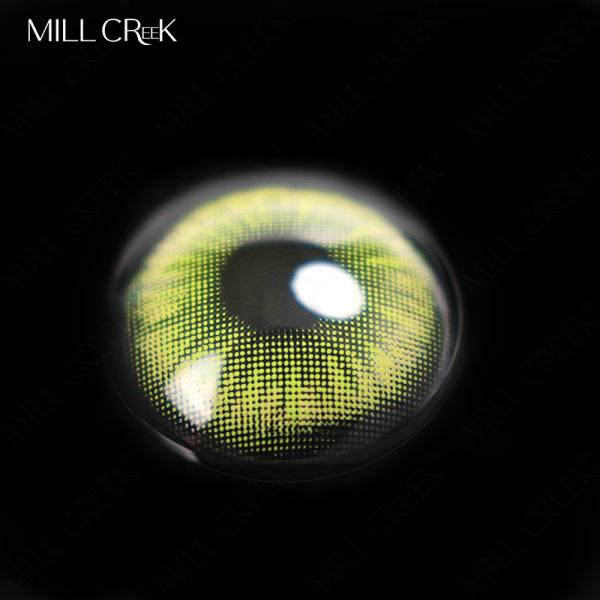 Контактные линзы KSSEYE ежегодные зеленые для Брауна наблюдают 0 сил 14.5mm