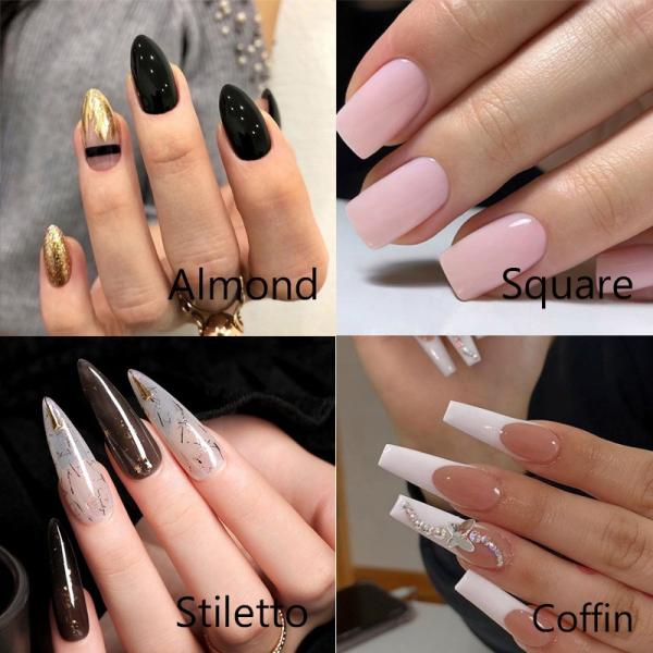 Custom Private Label 550pcs French Artificial False Nails Half Tips UV Gel Manicure Tip for Nail Art Salon