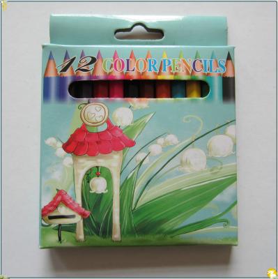 3.5inch 6pcs round paint pencil for drawing in full color box