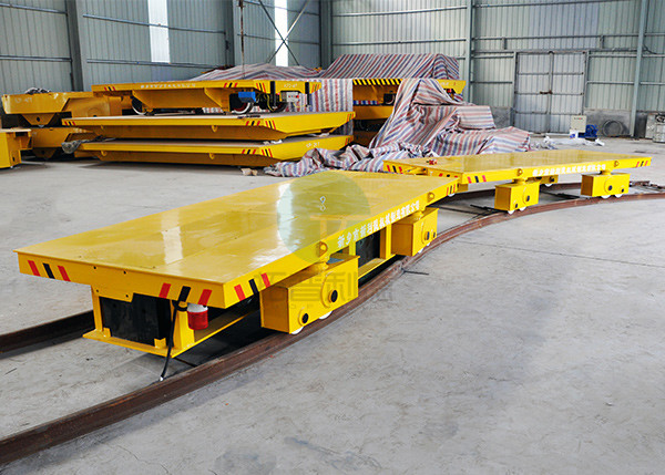 Heavy Load Explosion Proof Battery Powered Carts Running On Curved Rail