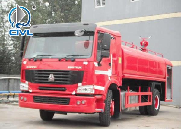 New 5 Tons Water Tank Fire Fighting Truck CIVL1087M145W 4x2 Howo Chassis