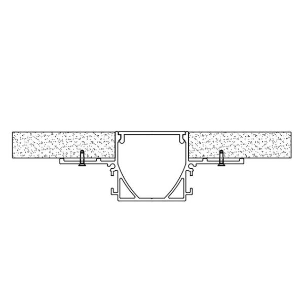 длина профиля алюминиевая 3m 4m СИД гипсолита 88*33mm для неофициальных советников президента