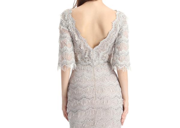 Fishtail Long Ladies Evening Dresses  V - Neck Anti Wrinkle And Eco Friendly