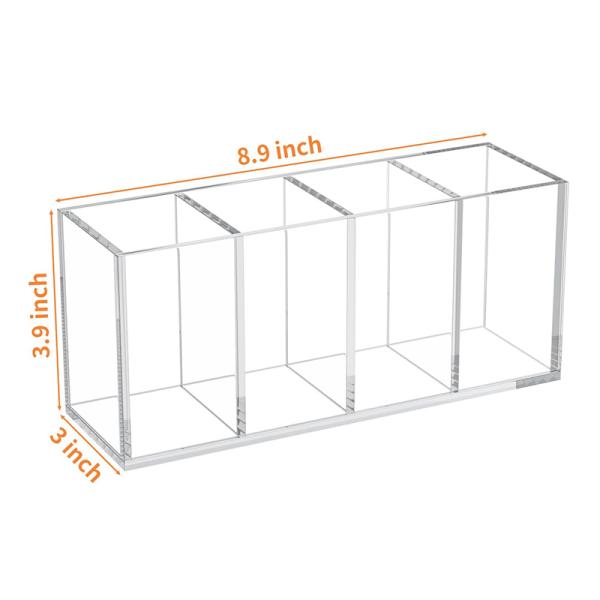 Acrylic Storage Box for Pens & Other Small Items Convenient Bin for Organizing Your Workspace