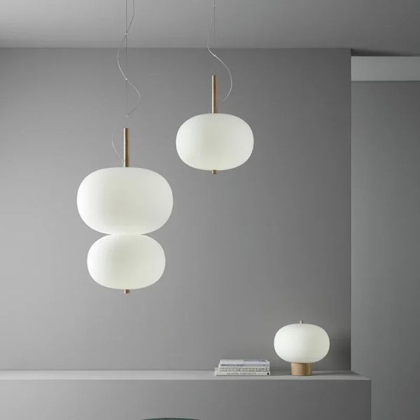 Scandinavia Pendant Light Big Glass Ball Ceiling Chandelier Suspension Hanging (WH-GP-199)