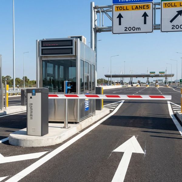 Side Mounted Automated Barrier Gate , Parking Boom Gate For Secure Access Control