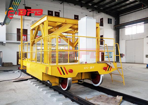 2019 factory custom design busbar powered railway transfer cart in production line