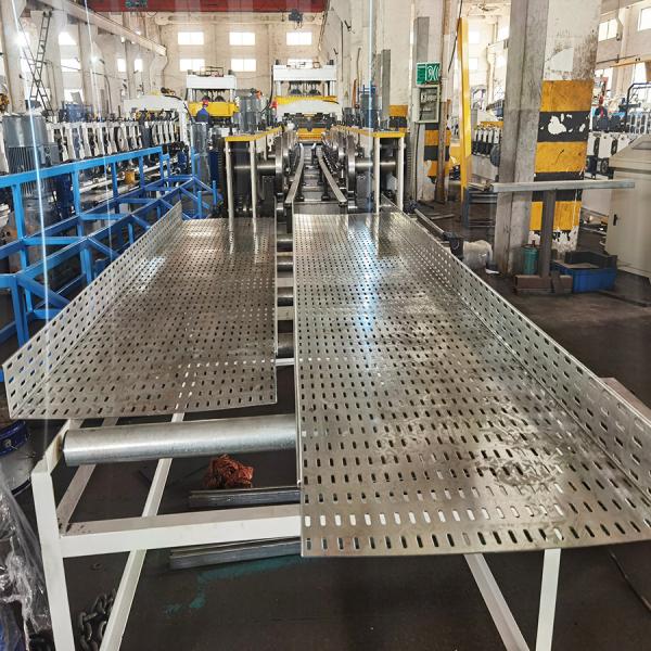 Hydraulic Roof roll Cable Tray Roll Forming Machine 5T 15kw