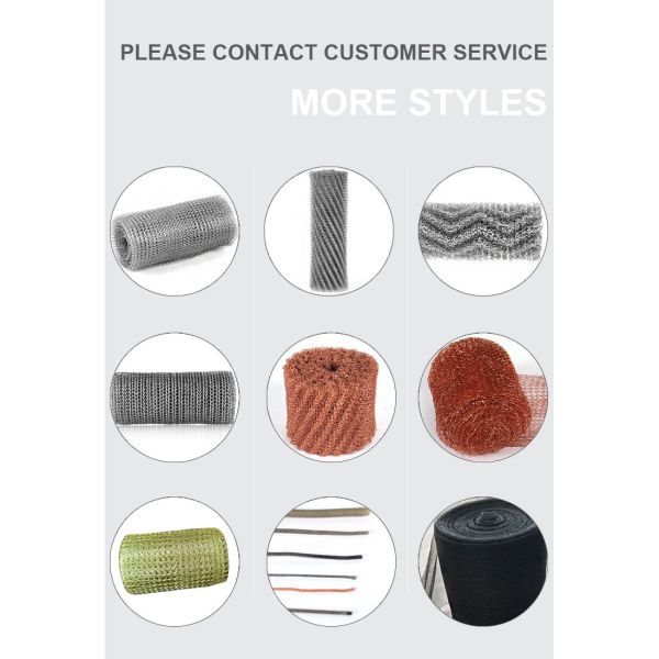4 Wires Copper Knitted Wire Mesh 10mm To 1500mm Width For Distillation
