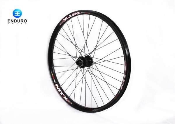 Black Aluminum Alloy Electric Bike Accessories 26 Inch Front Wheel With 20mm Hub