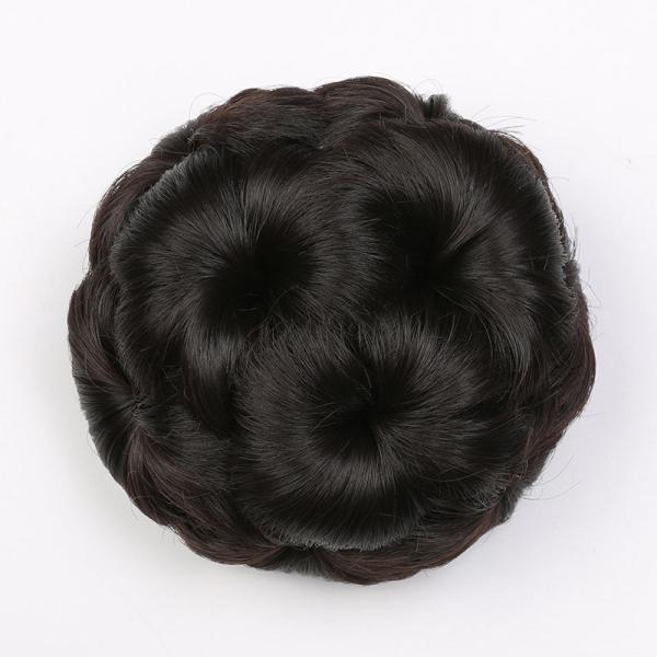 60% Longest Hair Ratio Synthetic Hair Braided Chignon for Natural Fashion in 2022