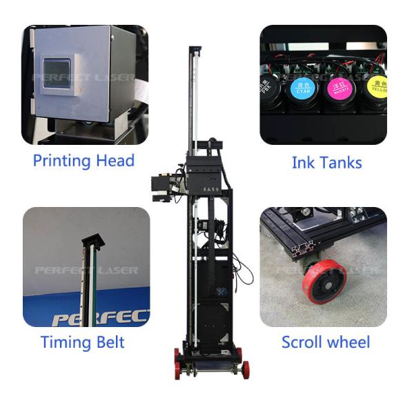 Small Portable 3D UV Ink Vertical Wall Printer Machine for Wood Glass Ceramic Paper Indoor Outdoor Wall Advertising