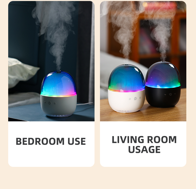 Factory Direct Essential Oil Ultrasonic Aroma Diffuser with 7 Color Changing LED Lights 200ml Tank for Home Office